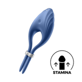 Satisfyer Duelist Silicone Vibrating Mens Cock Ring Ball and Cock Toys